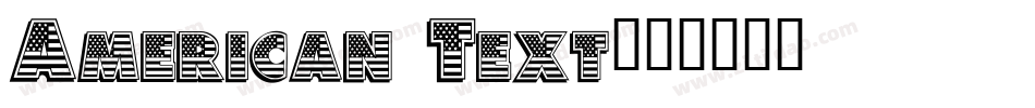 American Text字体转换